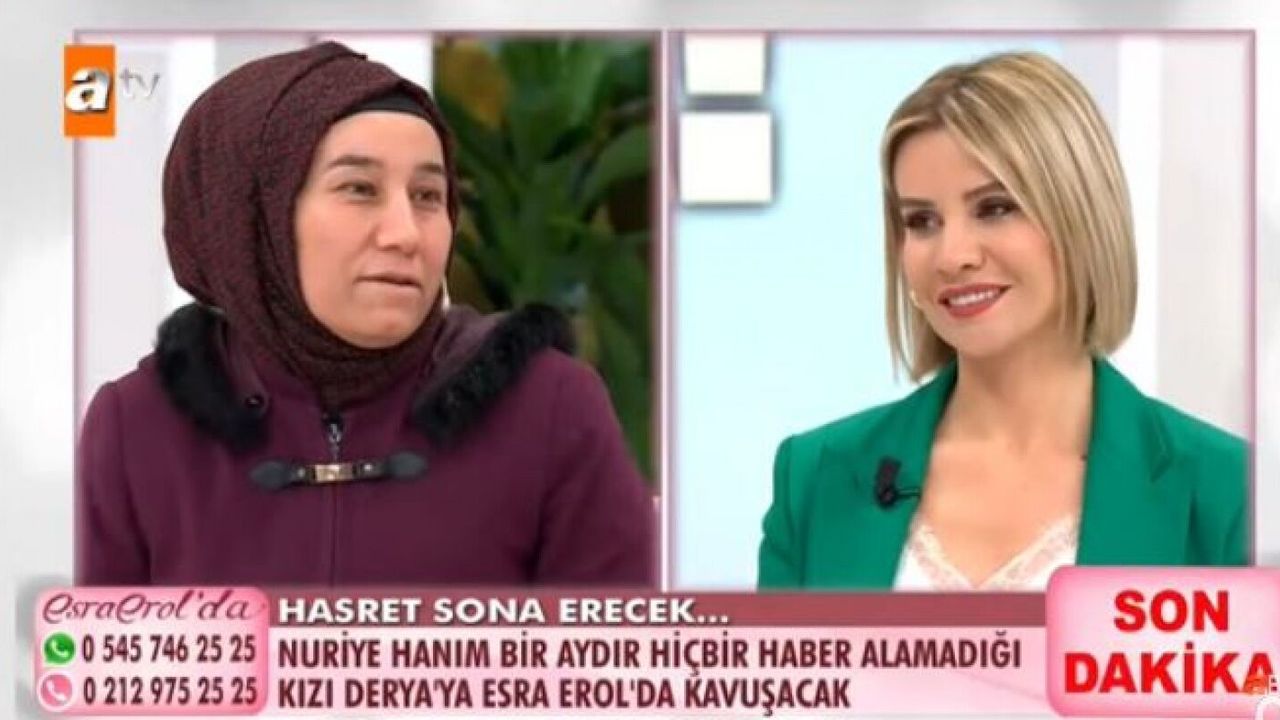 Kayıp Derya Esra Erol'da bulundu