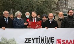 Saadet Partisi Bursa Gemlik'ten seslendi: "Zeytinime dokunma"